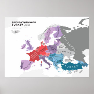 Europa laut Türkei Poster
