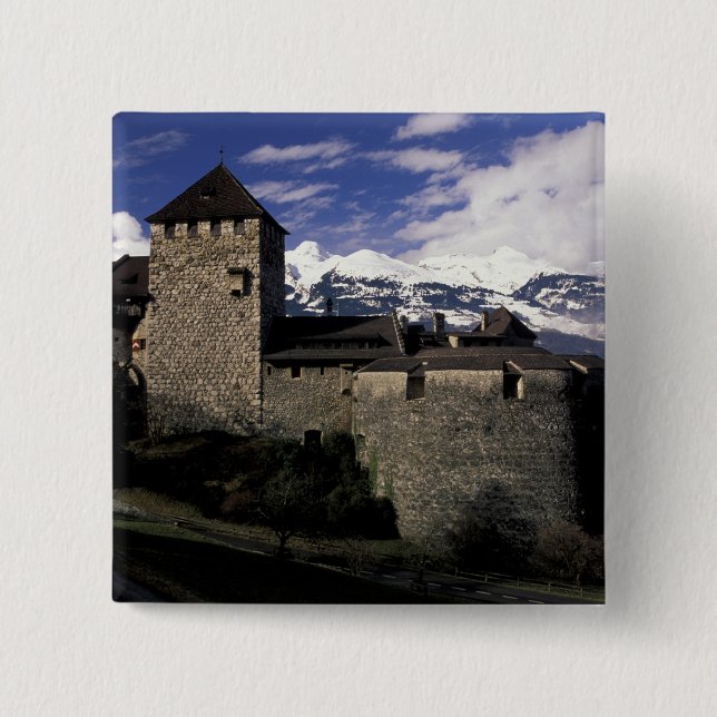 Europa, Liechtenstein, Vaduz. Burg Vaduz, 2 Button (Vorderseite)