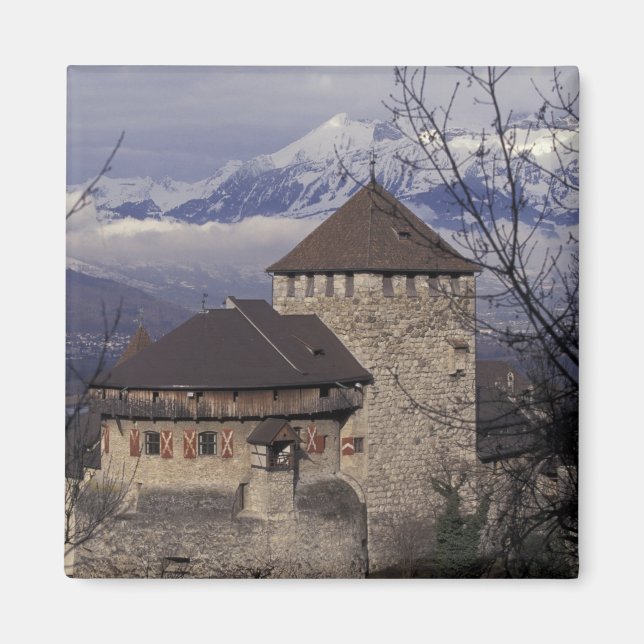 Europa, Liechtenstein, Vaduz Schloss Vaduz Magnet (Vorne)