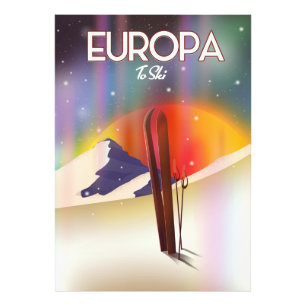 Europa - Mond des Jupiter Weltraum Kunst. Fotodruck