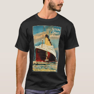 Europa nach Amerika über die White Star Line Ocean T-Shirt