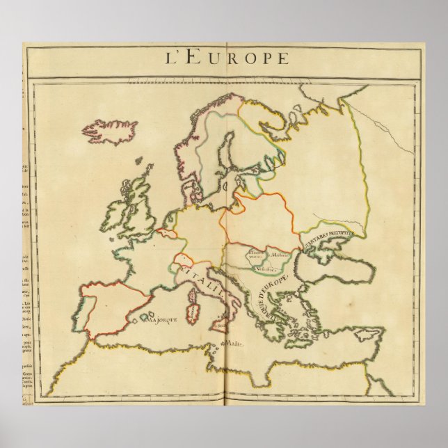 Europa nach Religion 2 Poster (Vorne)