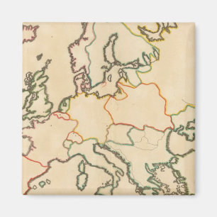 Europa nach Religion 3 Magnet