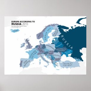 Europa nach Russland Poster
