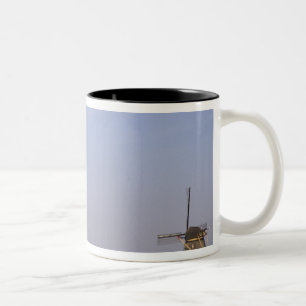 Europa, Niederlande, Zuid Holland, Kinderdijk. Zweifarbige Tasse