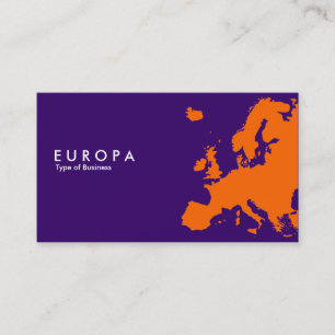 EUROPA Orange - Dunkle Violette Visitenkarte