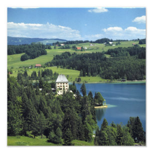 Europa, Österreich, Fuschl. Schloss Fuschl Fotodruck