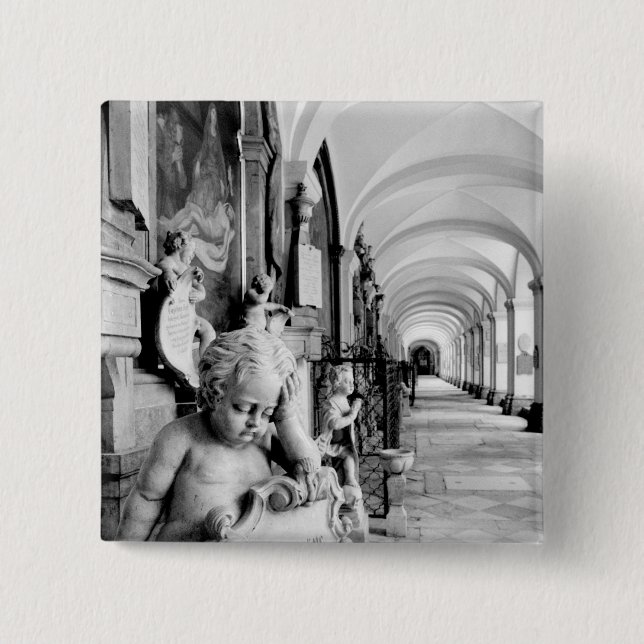 Europa, Österreich, Salzburg. Cherub und Denkmal 2 Button (Vorderseite)