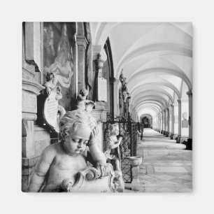Europa, Österreich, Salzburg. Cherub und Denkmal 2 Magnet