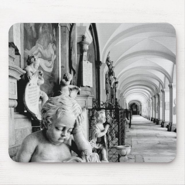 Europa, Österreich, Salzburg. Cherub und Denkmal 2 Mousepad (Vorne)