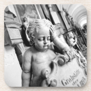 Europa, Österreich, Salzburg. Cherub und Denkmal 3 Untersetzer