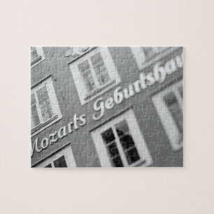Europa, Österreich, Salzburg. Mozarts Geburtshaus Puzzle