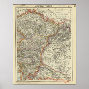 Europa, Österreich, Tschechische Republik Poster