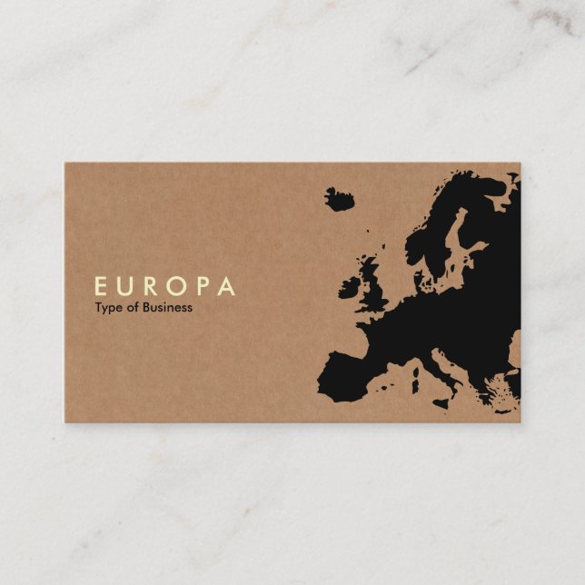 EUROPA - Pappe Visitenkarte (Vorderseite)