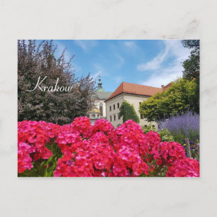 Europa, Polen, Krakau, Schlossgarten Wawel Postkarte