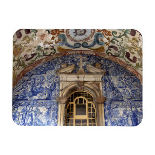 Europa, Portugal, Obidos. Farbige Architektur Magnet