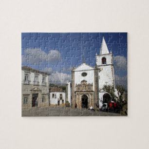 Europa, Portugal, Obidos. Kirche Santa Maria in Puzzle