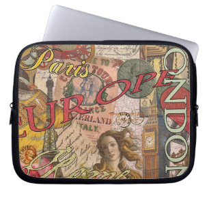 Europa Reise Vintage Europäisch Paris Frankreich K Laptopschutzhülle