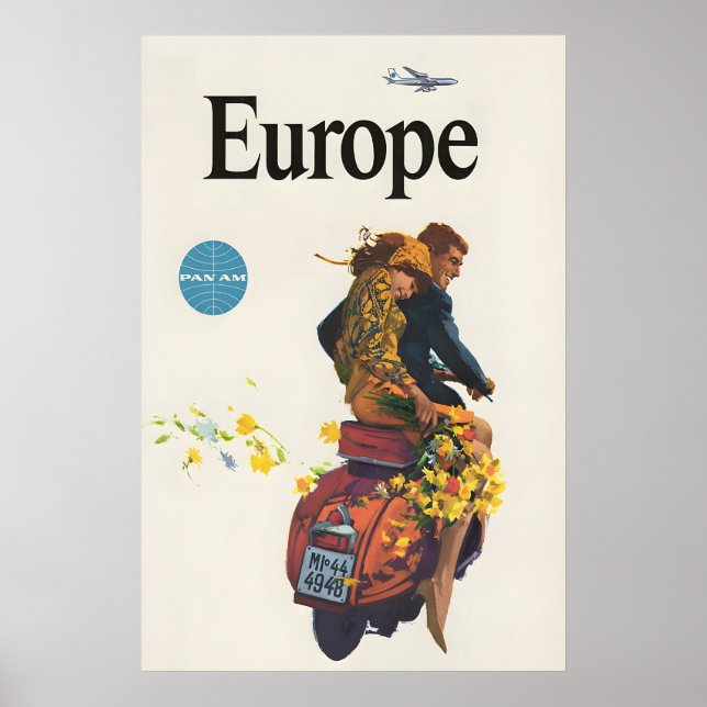 Europa-Reiseposter Poster (Vorne)