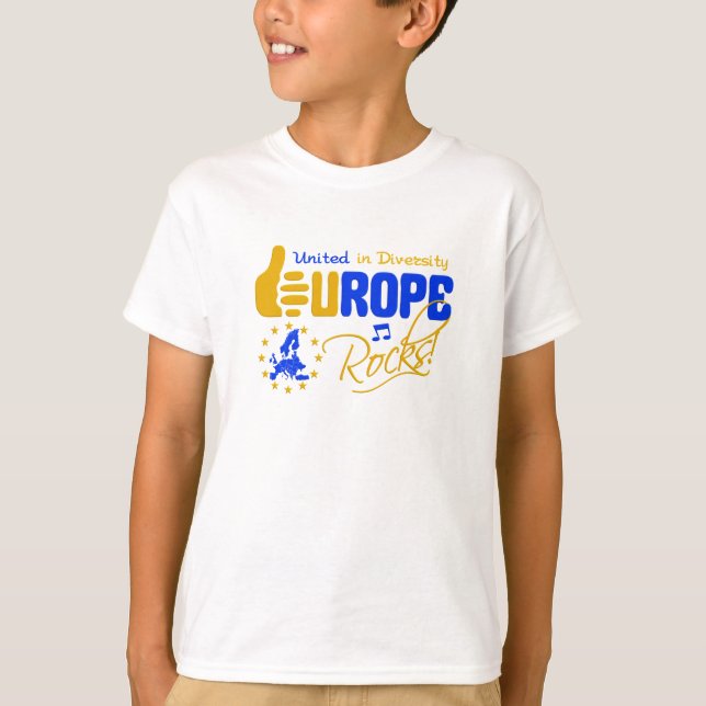 Europa Rocks! Shirt - wählen Sie Stil (Vorderseite)