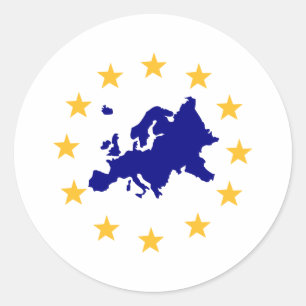 Europa Runder Aufkleber