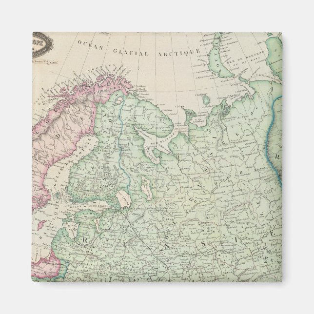 Europa, Russland, Finnland Magnet (Vorne)