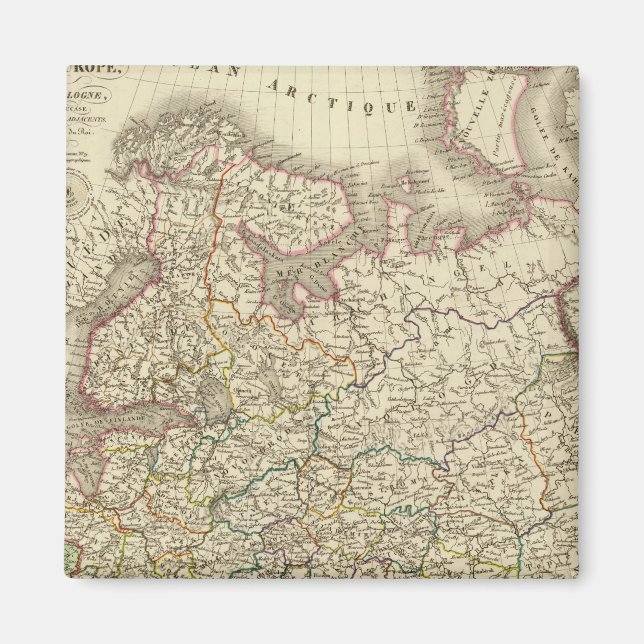 Europa, Russland, Polen Magnet (Vorne)