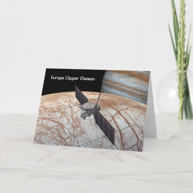 Europa-Scherer-Auftrag-Raumfahrzeug Karte (Vorderseite)