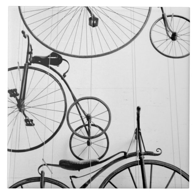 Europa, Schweiz, Luzern. Fahrradanzeige, Fliese (Vorderseite)