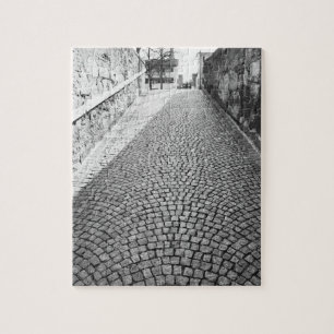 Europa, Schweiz, Zürich. Gepflasterte Straße, Puzzle