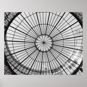 Europa, Schweiz, Zürich. Glaskuppel Poster