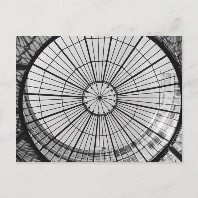 Europa, Schweiz, Zürich. Glaskuppel Postkarte (Vorderseite)