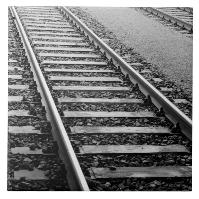 Europa, Schweiz, Zürich. Gleise Fliese (Vorderseite)