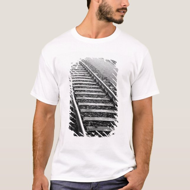 Europa, Schweiz, Zürich. Gleise T-Shirt (Vorderseite)