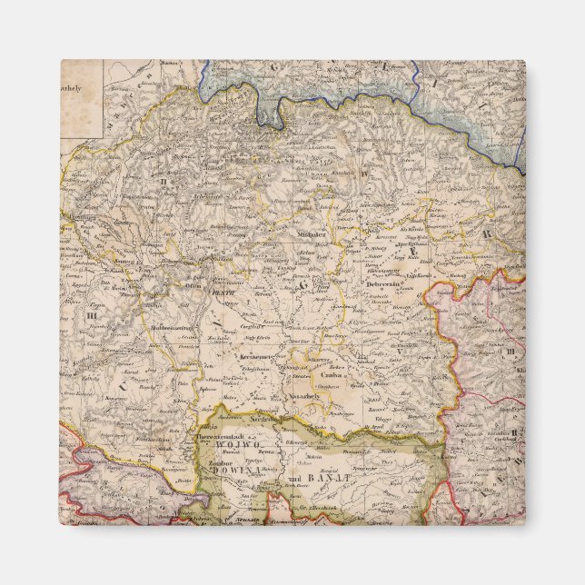 Europa, Slowakei, Ungarn Magnet (Vorne)