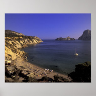 Europa, Spanien, Balearen, Ibiza, Cala d'Hort Poster