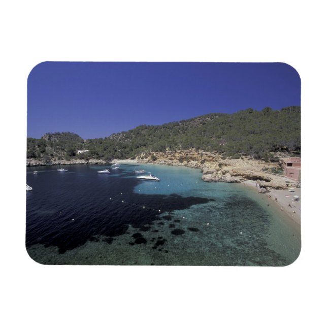 Europa, Spanien, Balearen, Ibiza, Cala Salada. Magnet (Horizontal)