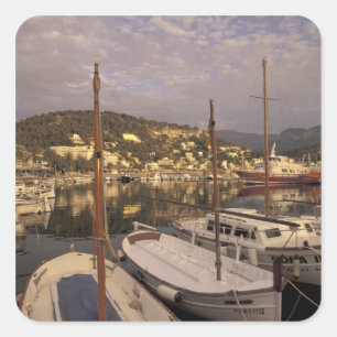 Europa, Spanien, Balearen, Mallorca, Port de Quadratischer Aufkleber