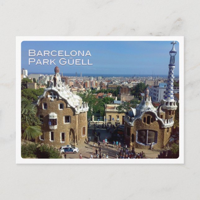 Europa - Spanien - Barcelona - Park Güell - Postkarte (Vorderseite)