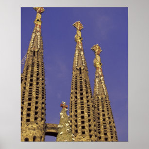 Europa, Spanien, Barcelona Sagrada Familia Poster
