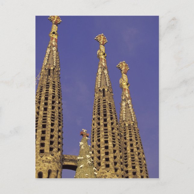 Europa, Spanien, Barcelona Sagrada Familia Postkarte (Vorderseite)