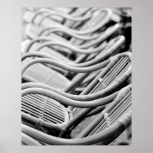 Europa, Spanien, Mallorca. Café-Stühle, Palma Poster