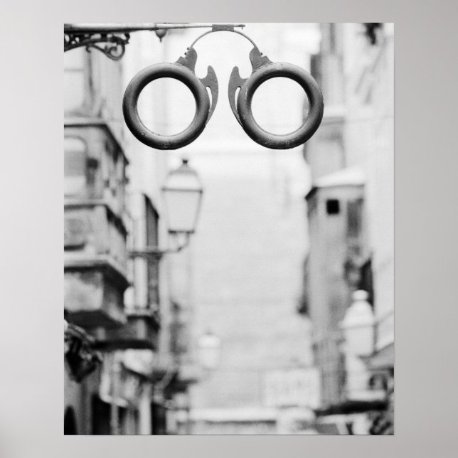 Europa, Spanien, Mallorca. Ladeschild Eyeglass, Poster (Vorne)