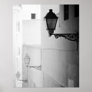 Europa, Spanien, Mallorca. Straßenlichter, Palma Poster