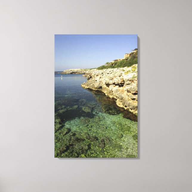 Europa, Spanien, Menorca (auch Menorca), Binibeca. Leinwanddruck (Vorderseite)