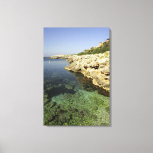 Europa, Spanien, Menorca, Binibeca. Leinwanddruck
