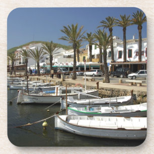 Europa, Spanien, Menorca. Fischerei Getränkeuntersetzer