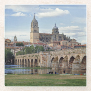 Europa, Spanien, Salamanca. Die römische Brücke Glasuntersetzer