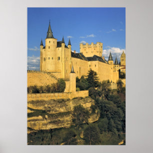 Europa, Spanien, Segovia. Der imposante Alcazar Poster