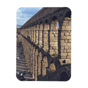 Europa, Spanien, Segovia. Schatten von Spätlicht Magnet